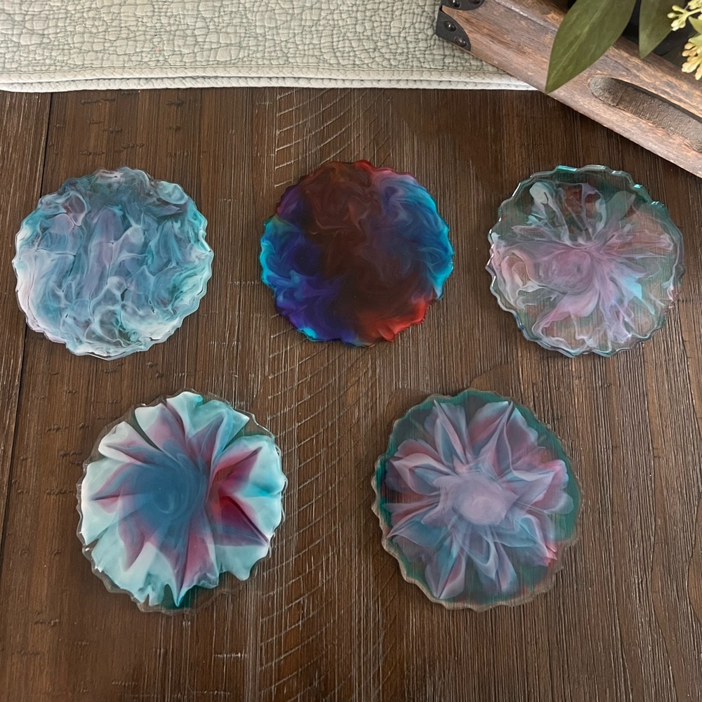 Resin Coasters Set of 5